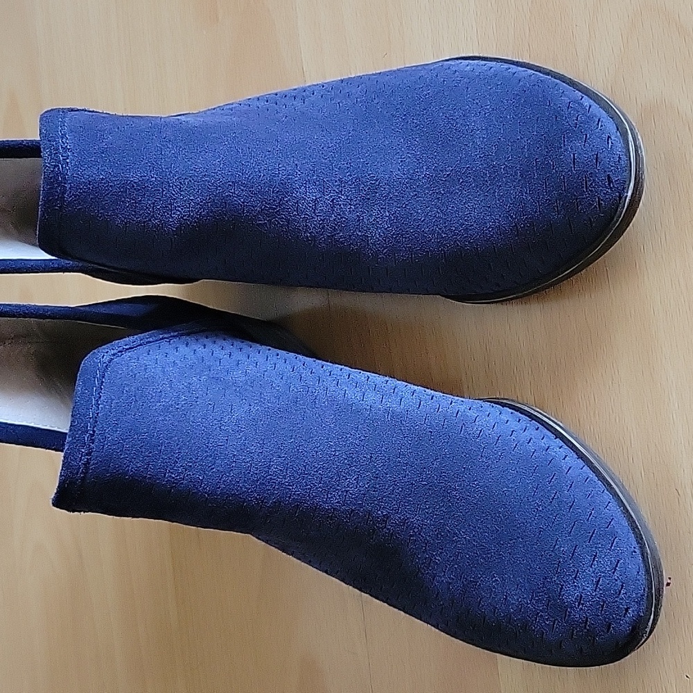 Lucky Brand Blue Ankle Booties Soft Textile